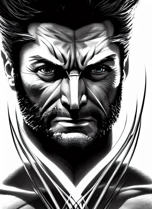 Prompt: symmetry portrait of wolverine from x - men : the animated series ( 1 9 9 2 ), glowing lights, intricate, elegant, highly detailed, digital painting, artstation, concept art, smooth, sharp focus, illustration, art by artgerm and greg rutkowski and alphonse mucha