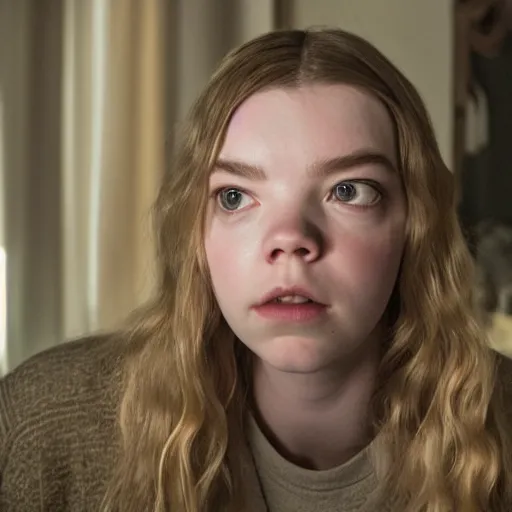 Prompt: Anya Taylor-Joy in the movie Hereditary