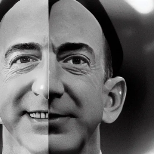 Prompt: a still image of jeff bezos from WW2