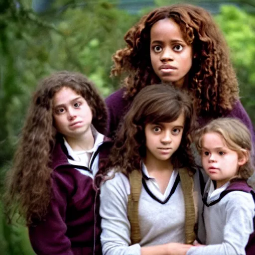 Prompt: hermione granger with her children