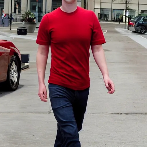 Image similar to mark zuckerberg wearing a red dress