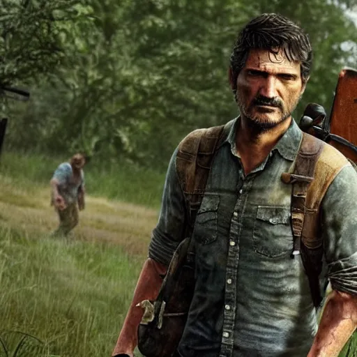 Prompt: Pedro Pascal as Joel in the Last Of Us