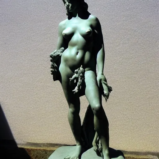 Prompt: beautiful sculpture the venus de milo but it's ron pearlman's face and body