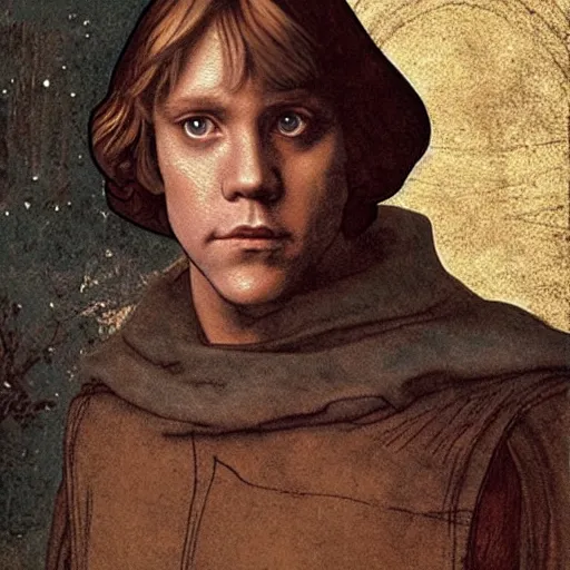 Prompt: luke skywalker by leonardo da vinci