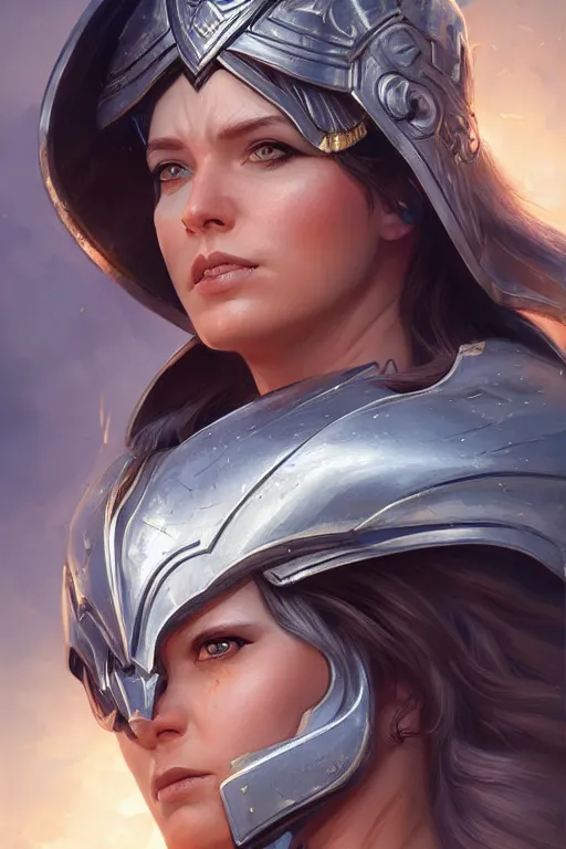 Image similar to amazon valkyrie athena, d & d, fantasy, portrait, highly detailed, headshot, digital painting, trending on artstation, concept art, sharp focus, illustration, art by artgerm and greg rutkowski and magali villeneuve