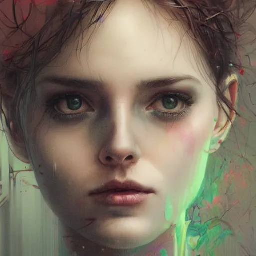 Image similar to Lofi portrait by Stanley Artgerm and Carne Griffiths and Tom Bagshaw