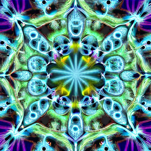 Image similar to Fractal Artwork in the style of Missy Gainer, deviantart