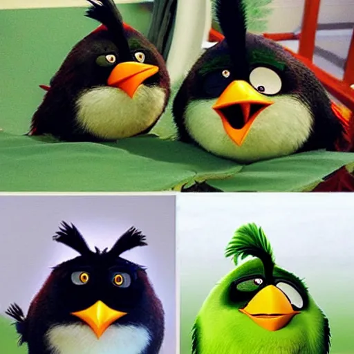 Image similar to angry birds in real life