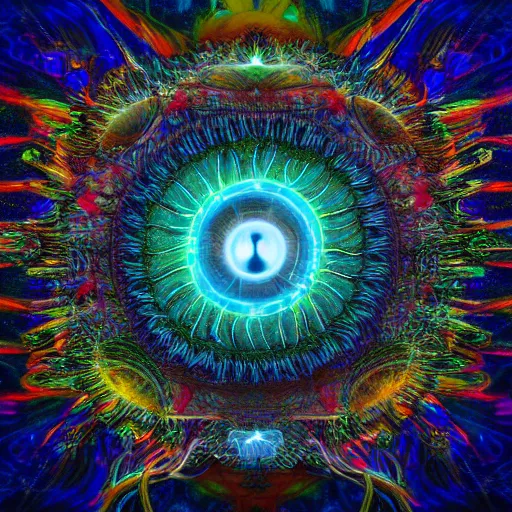 Prompt: The rise of consciousness , 4K , Highly detailed , award winning , digital art