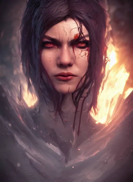 Prompt: An epic fantasy comic book style portrait painting of frightening horror creatures, Unreal 5, DAZ, hyperrealistic, octane render, cosplay, RPG portrait, dynamic lighting