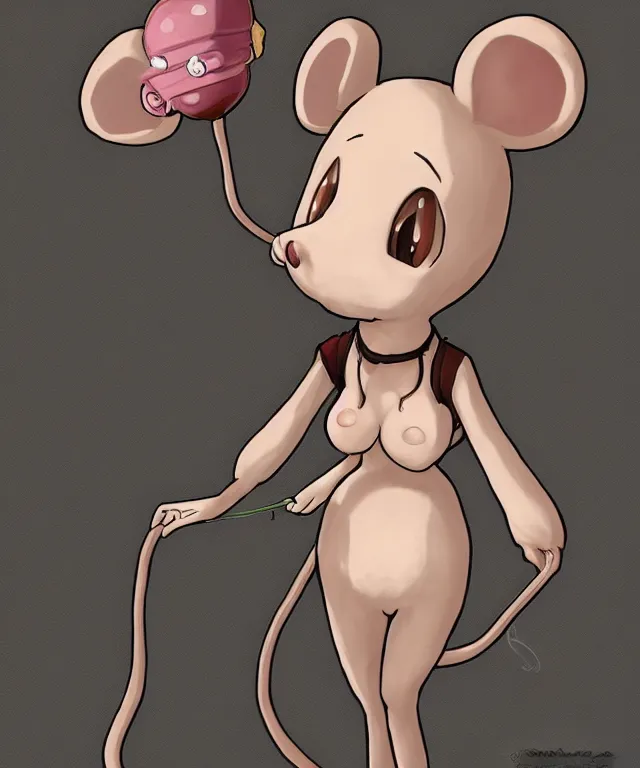 Image similar to the selfless female anthropomorphic mouse midwife. her wardrobe is complicated in the style of slice of life anime in the style of anti - art trending on artstation deviantart pinterest photorealistic hd 8 k highlights and shadow detailed high resolution