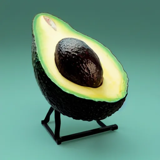 Prompt: an avocado chair, 8 k, high definition, extremely detailed, photo - realistic