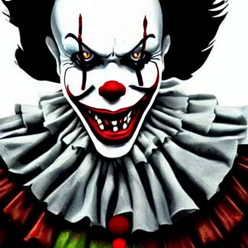 Image similar to pennywise joker