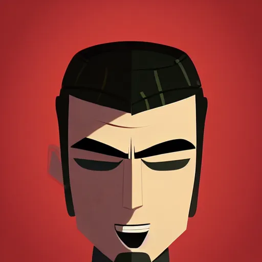 Image similar to face icon stylized minimalist samurai jack, loftis, cory behance hd by jesper ejsing, by rhads, makoto shinkai and lois van baarle, ilya kuvshinov, rossdraws global illumination