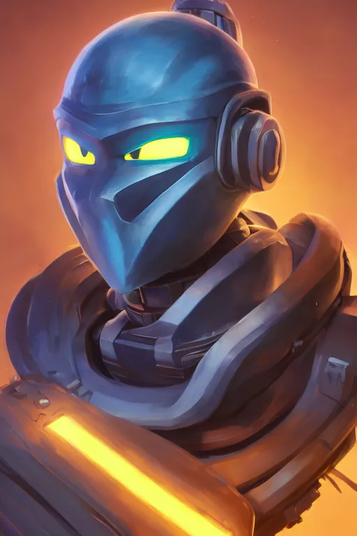 Image similar to epic mask helmet robot ninja portrait stylized as fornite style game design fanart by concept artist gervasio canda, behance hd by jesper ejsing, by rhads, makoto shinkai and lois van baarle, ilya kuvshinov, rossdraws global illumination radiating a glowing aura global illumination ray tracing hdr render in unreal engine 5