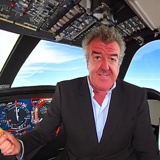 Image similar to Jeremy Clarkson Steering a plane