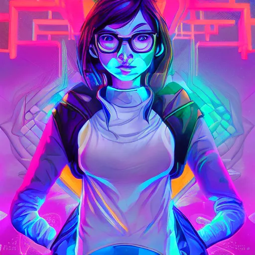 Image similar to skill magic geek inside matrix deepdream radiating a glowing aura stuff loot legends stylized digital illustration video game icon artstation lois van baarle, ilya kuvshinov, rossdraws,