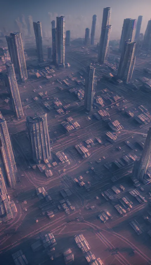 Image similar to futuristic soviet city, unreal engine, 4 k, 8 k, epic, artstatiom, cgsociety, high detail, concept art, sharp focus, illustration