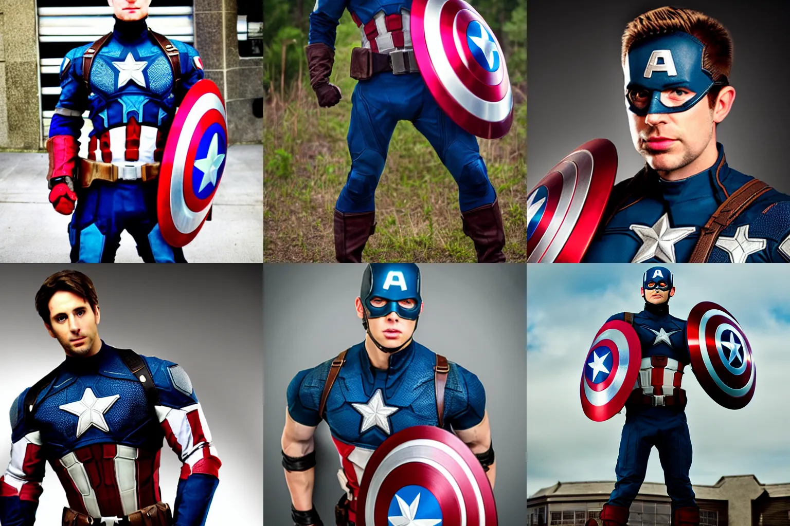 Prompt: Brad Luft as Captain America