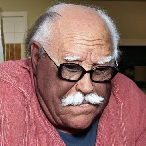 Image similar to wilford brimley as an african american
