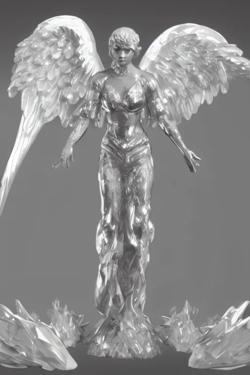 Prompt: crystal angel figurines, Trending on artstation, artstationHD, artstationHQ, 4k, 8k