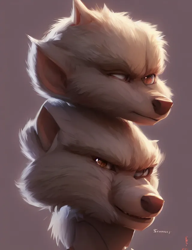 Prompt: male anthropomorphic furry | | cute - fine - face, pretty face, key visual, realistic shaded perfect face, fine details by stanley artgerm lau, wlop, rossdraws, james jean, andrei riabovitchev, marc simonetti, and sakimichan, trending on artstation