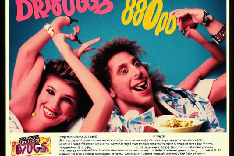 Image similar to 80s, drugs, advertisement