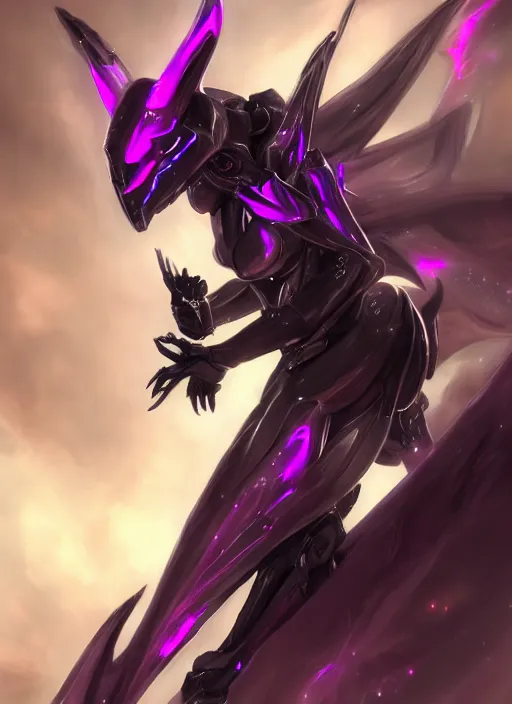 Image similar to cinematic goddess close shot, galactic sized proportional stunning beautiful hot female warframe, sleek mecha female dragon head, metal ears, led purple eyes, smooth fuschia skin, smooth silver armor, floating in space, holding a galaxy, epic proportions, epic size, epic scale, furry art, dragon art, giantess art, warframe fanart, furaffinity, octane