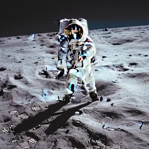 Image similar to a white hoodie on the moon surface