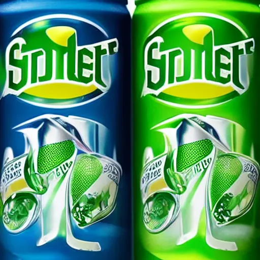 Prompt: Sprite's new packaging