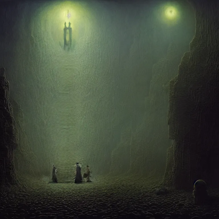 Image similar to a cinematic scene from the simpsons, solidity and eternity, lovecraft, concept art by beksinski and jean delville, dramatic lighting, ultra hd, hdr, 8 k