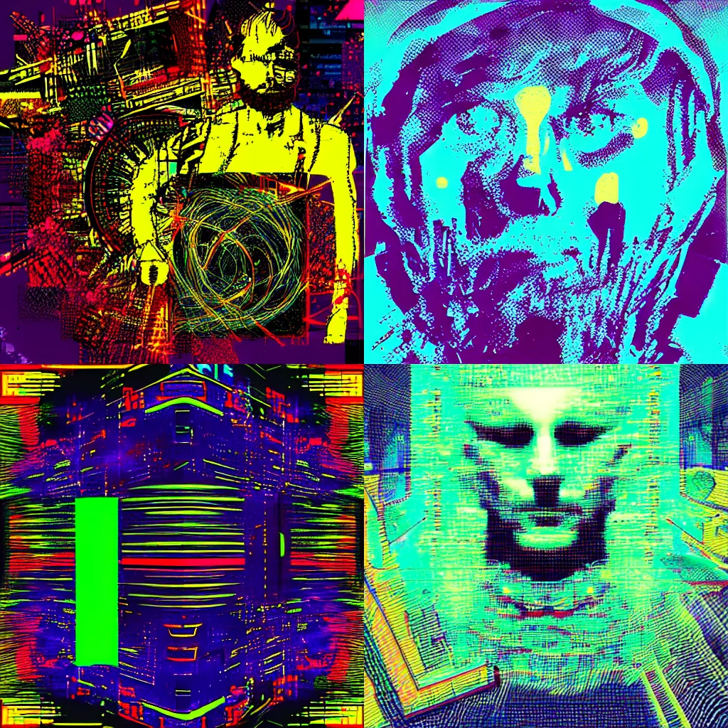 Prompt: an artwork in glitchcore style