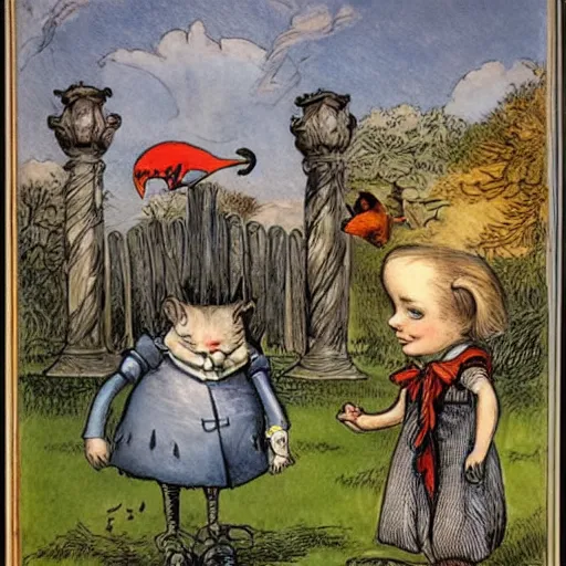 Prompt: art by sir john tenniel