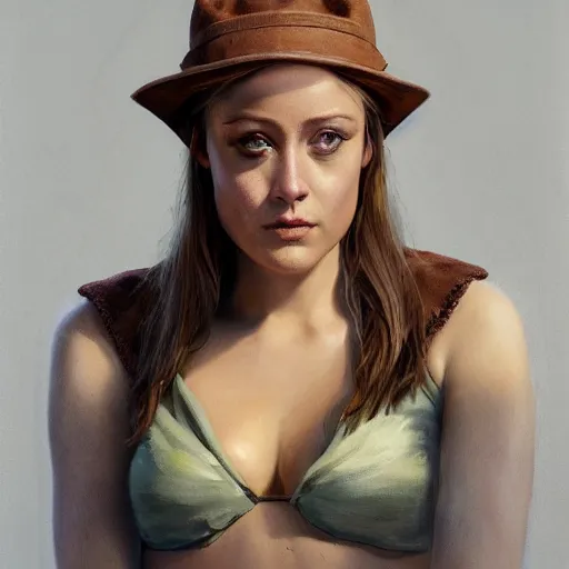 Image similar to Olivia Taylor Dudley as Slowpoke, detailed, centered, digital painting, artstation, concept art, donato giancola, Joseph Christian Leyendecker, WLOP, Boris Vallejo, Breathtaking, 8k resolution, extremely detailed, beautiful, establishing shot, artistic, hyperrealistic, beautiful face, octane render, cinematic lighting, dramatic lighting, masterpiece