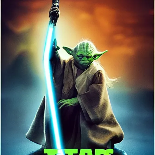 Image similar to “Movie poster for Yoda: A Star Wars Story”