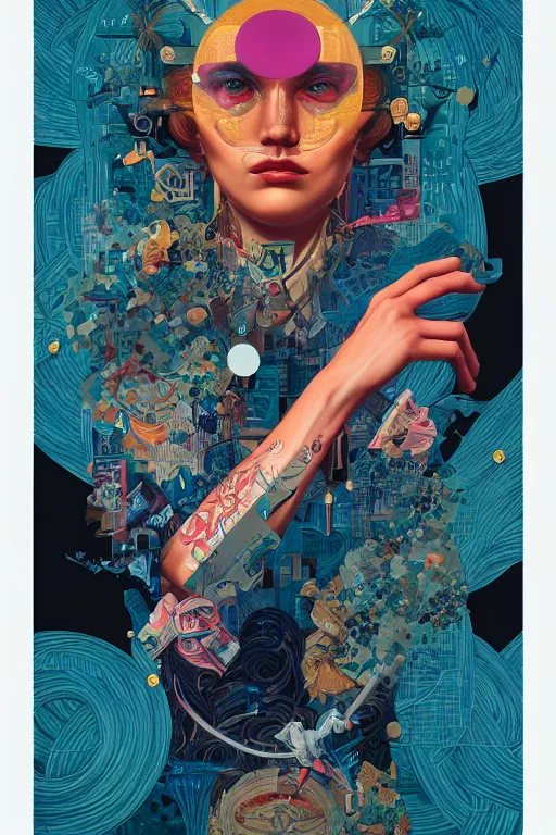 Image similar to portrait of godel's incompleteness theorem, by tristan eaton, victo ngai, peter mohrbacher, artgerm,