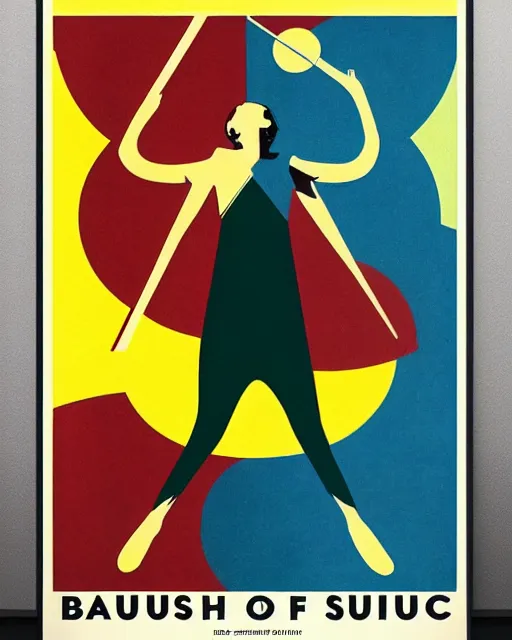 Image similar to bauhaus poster of the sound of music