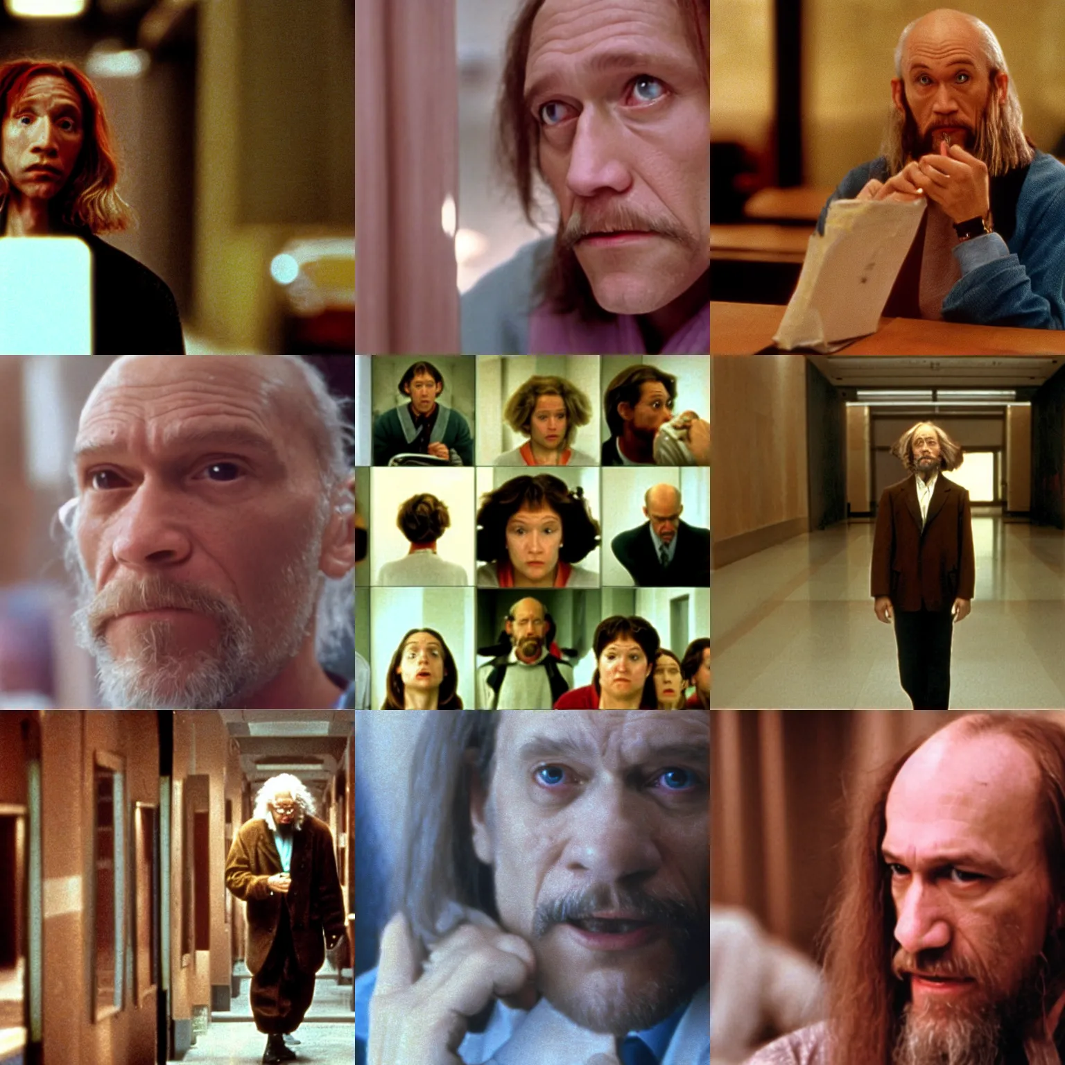 Prompt: a film still from being john malkovich ( 1 9 9 9 )