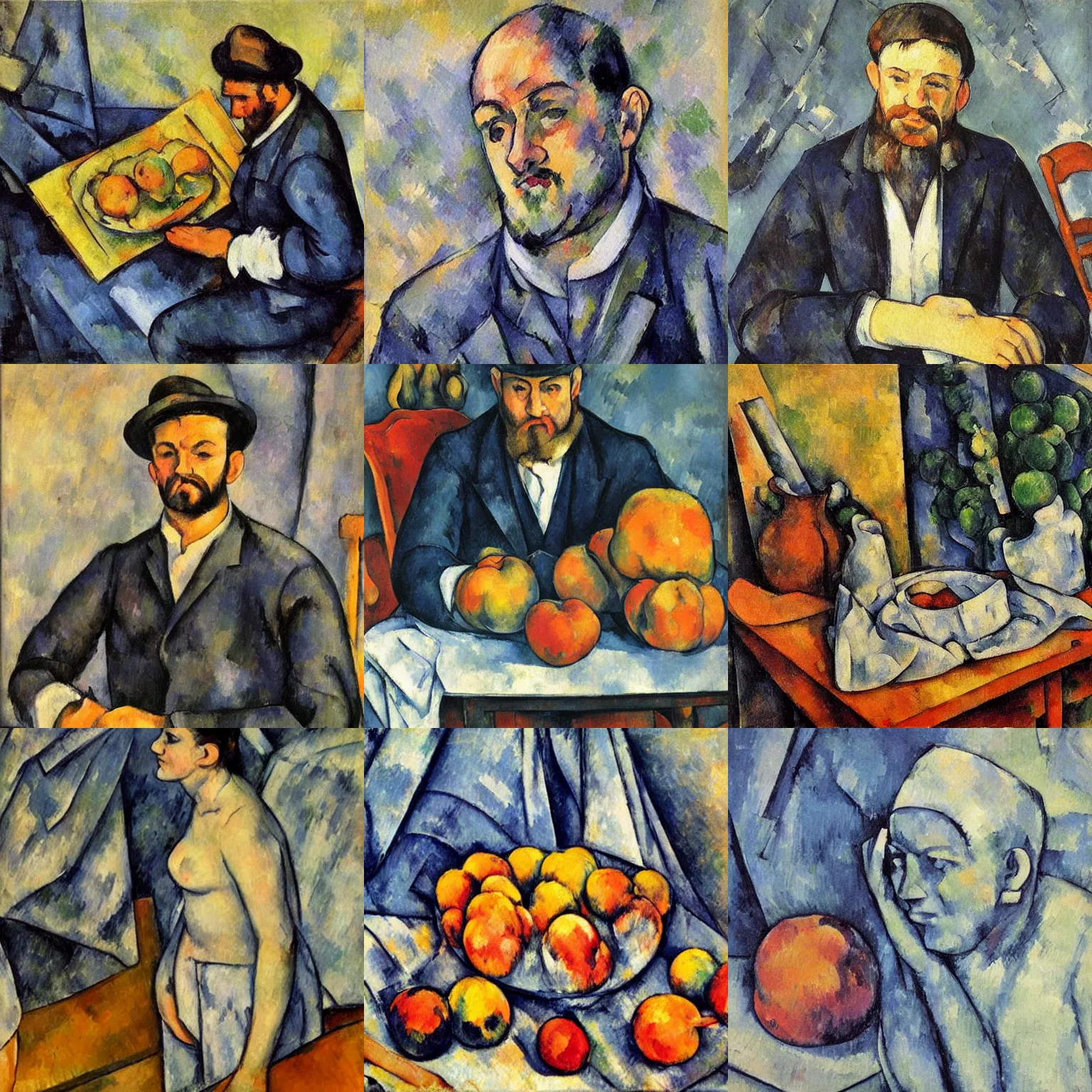 Prompt: Art by Paul Cezanne