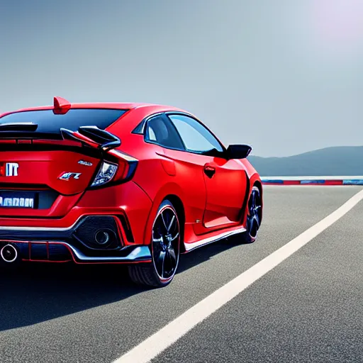 Image similar to 2 0 2 0 civic coupe type r from behind