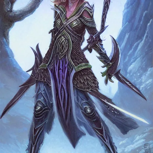 Image similar to llanowar elves, fantasy art