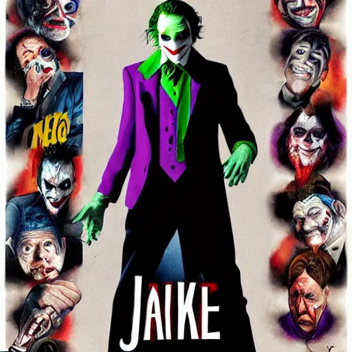 Prompt: joker as film poster