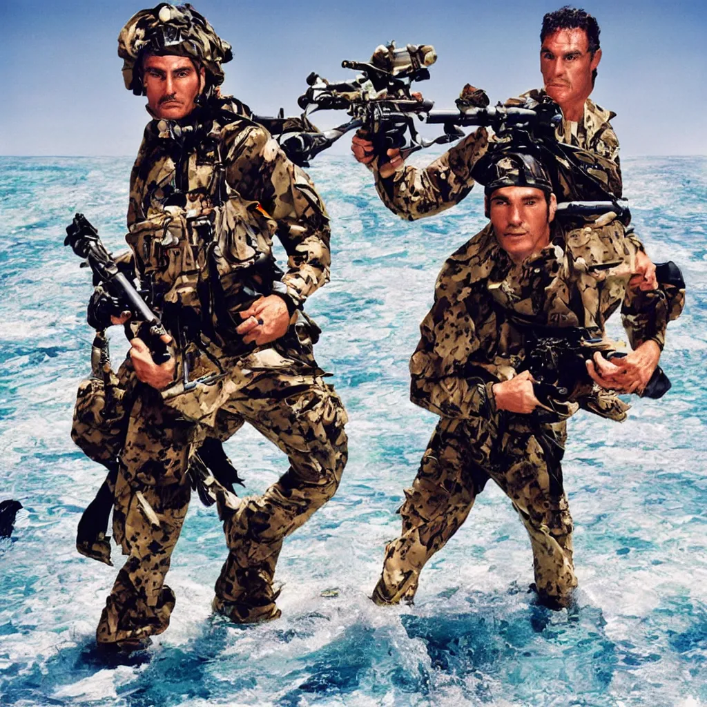 Prompt: navy seal by david lachapelle