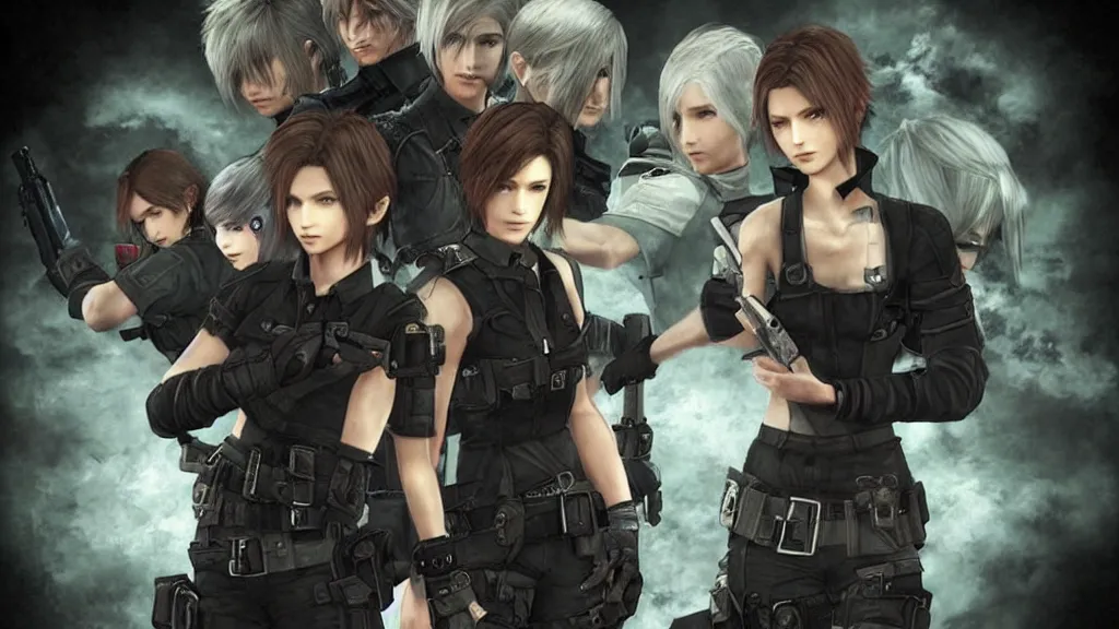 Image similar to Final Fantasy mixed with Resident Evil