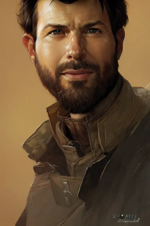 Image similar to Kyle Katarn portrait by Stanley Artgerm Lau, greg rutkowski, thomas kindkade, alphonse mucha, loish, norman Rockwell