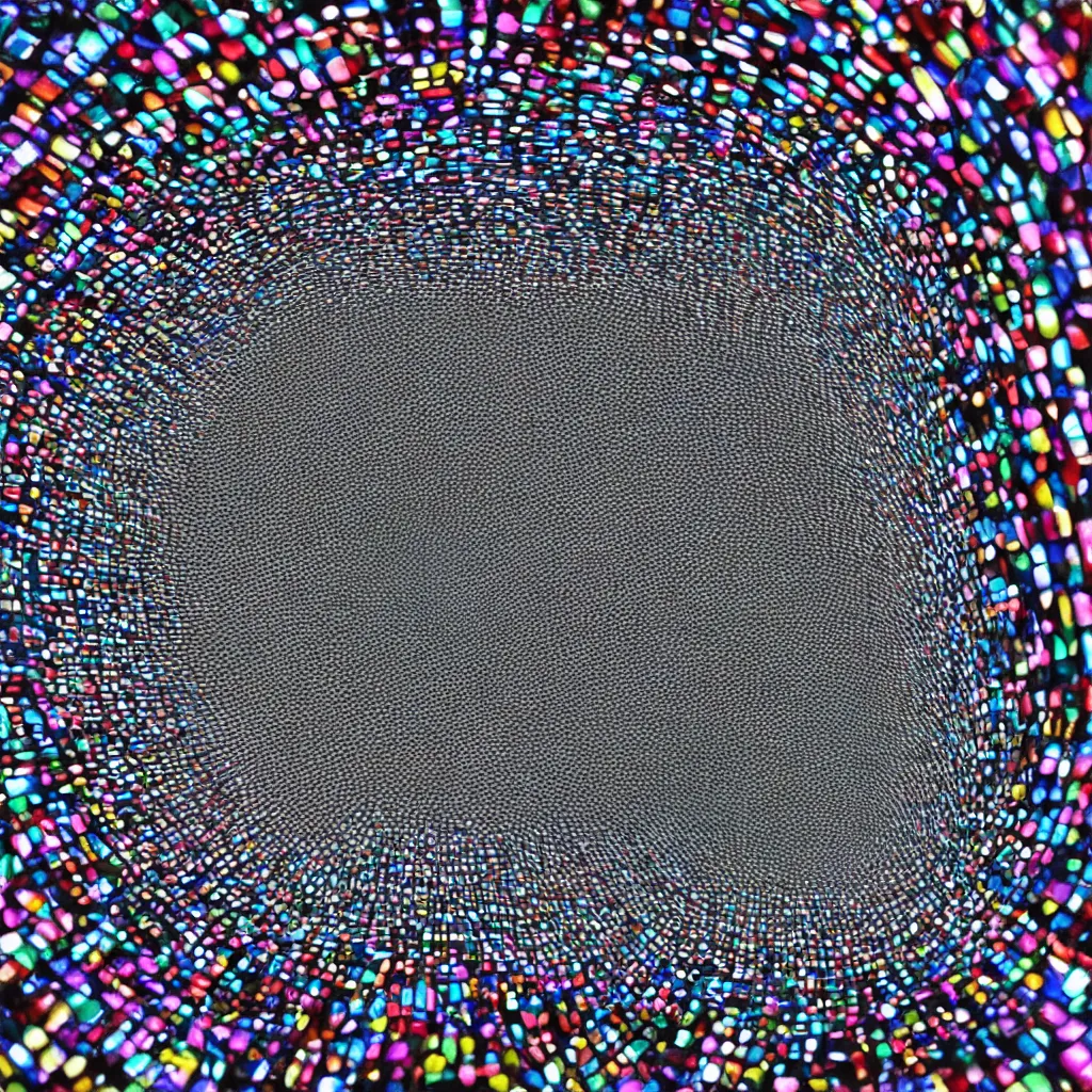 Image similar to a photo of an infinity mirror, digital art.