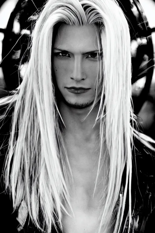 Prompt: A photo of sephiroth, f/22, 35mm, 2700K, perfect faces.