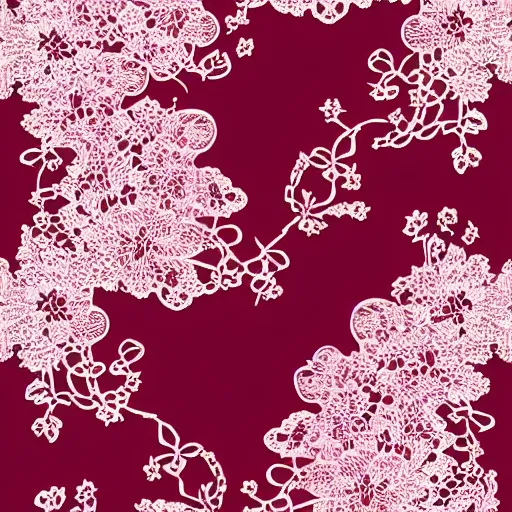 Image similar to beautiful lace design with cherry blossoms, 4 k texture, beautiful,