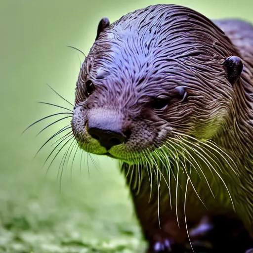 Prompt: otter eating a bitcoin, 4 k, hd, centered