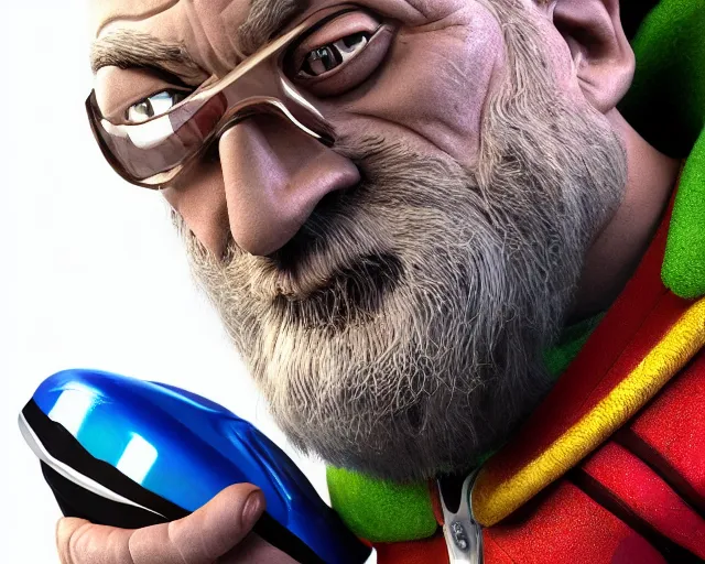 Image similar to buzz light - year is dumbledore, character art, by various concept artists, redshift render, hyperrealistic face, photorealistic render